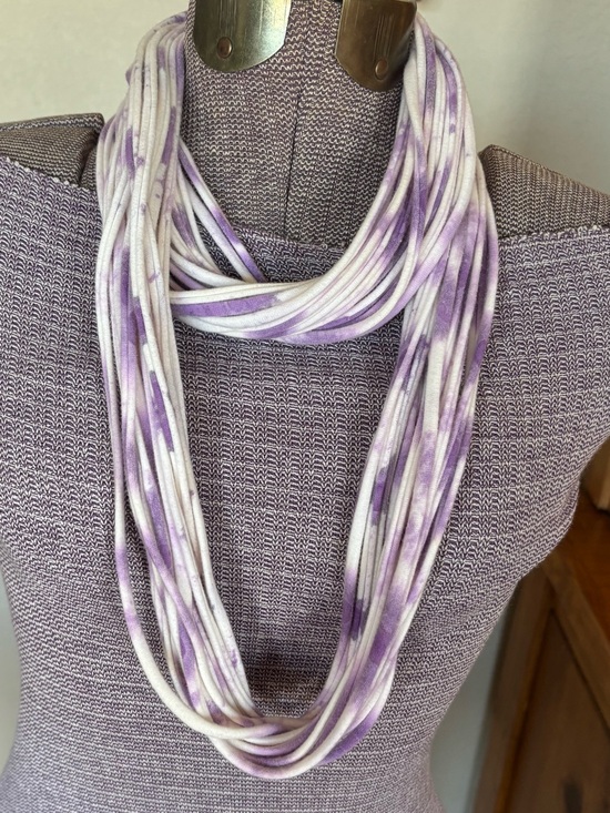 Handmade Accessories - Tie Dyed infinity spaghetti T-shirt scarf. Personally handmade. Good condition